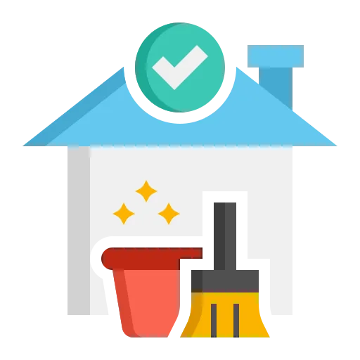 Professional house cleaning service staff performing residential sanitization.