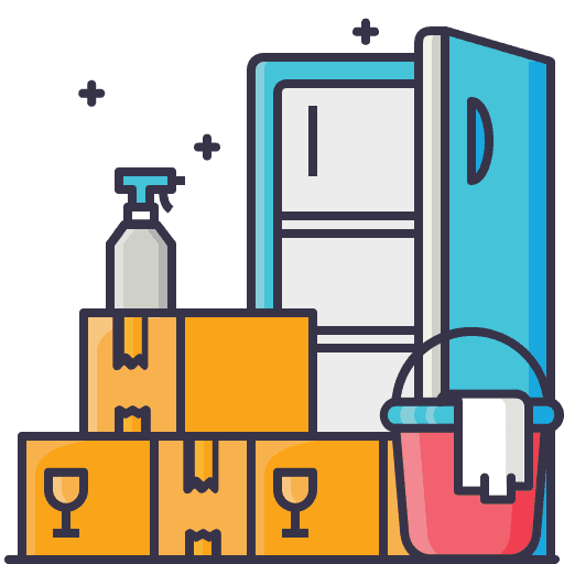 Hautch Cleaning 4 Professional house cleaning services worker moving furniture during deep cleaning.